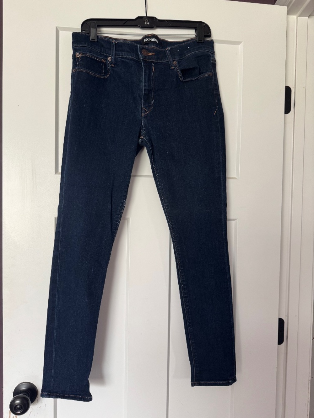 Express Stretch Mid Rise Legging Skinny Jeans Dark Wash 12R